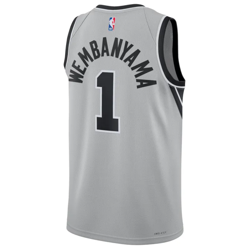 San Antonio Spurs Victor Wembanyama Swingman Jersey - Statement Edition - Gray