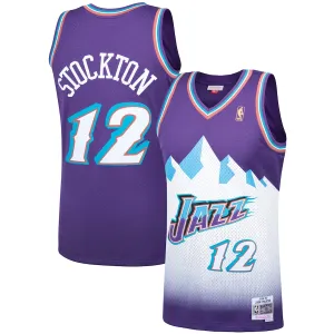 Maillot de fan de John Stockton pour l'Utah Jazz, Violet