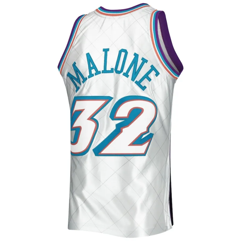 Karl Malone Utah Jazz 1996/97 Classic 75th Anniversary Edition, White
