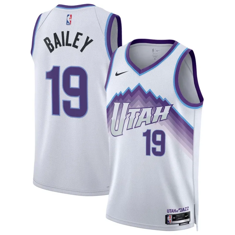 Camiseta Swingman de Utah Jazz Ace Bailey - Edición Association - Blanca