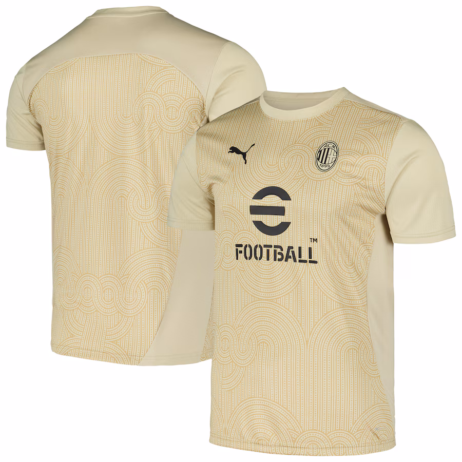 Maillot de pré-match 2024/25 du AC Milan - Tan