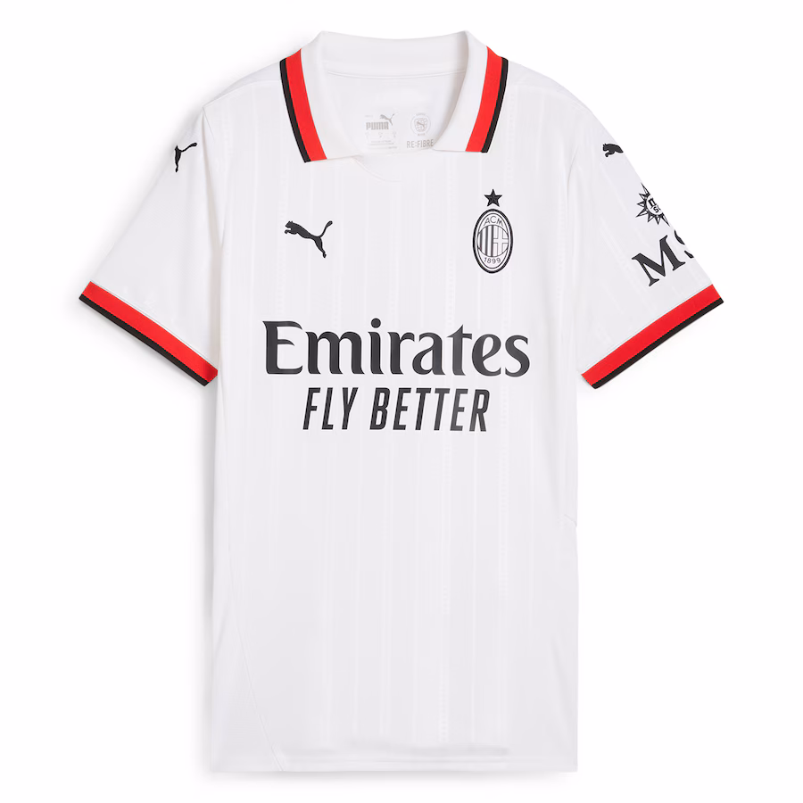 AC Milan Frauen 2024/25 Auswärtstrirot - Weiß