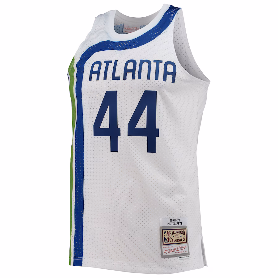 Maillot Pete Maravich Atlanta Hawks Mitchell & Ness 1970/71 Vintage