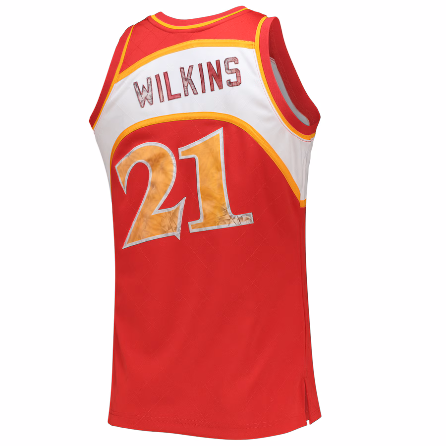 Maglia Mitchell & Ness Dominique Wilkins Atlanta Hawks 75° Anniversario