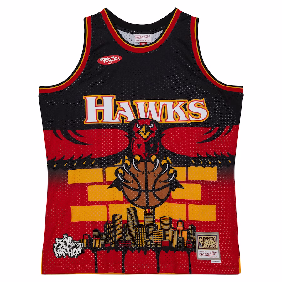 Canotta Basket Atlanta Hawks Mitchell & Ness x Tats Cru HWC Fashion