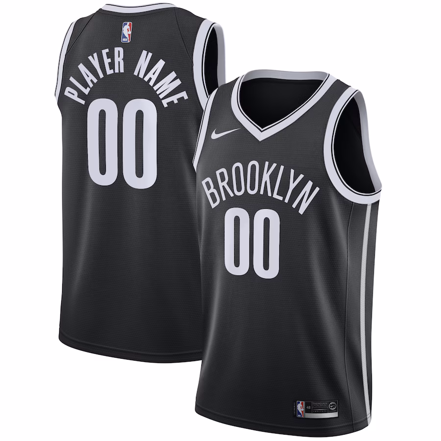 Brooklyn Nets Swingman Custom Jersey - Icon Edition - Black