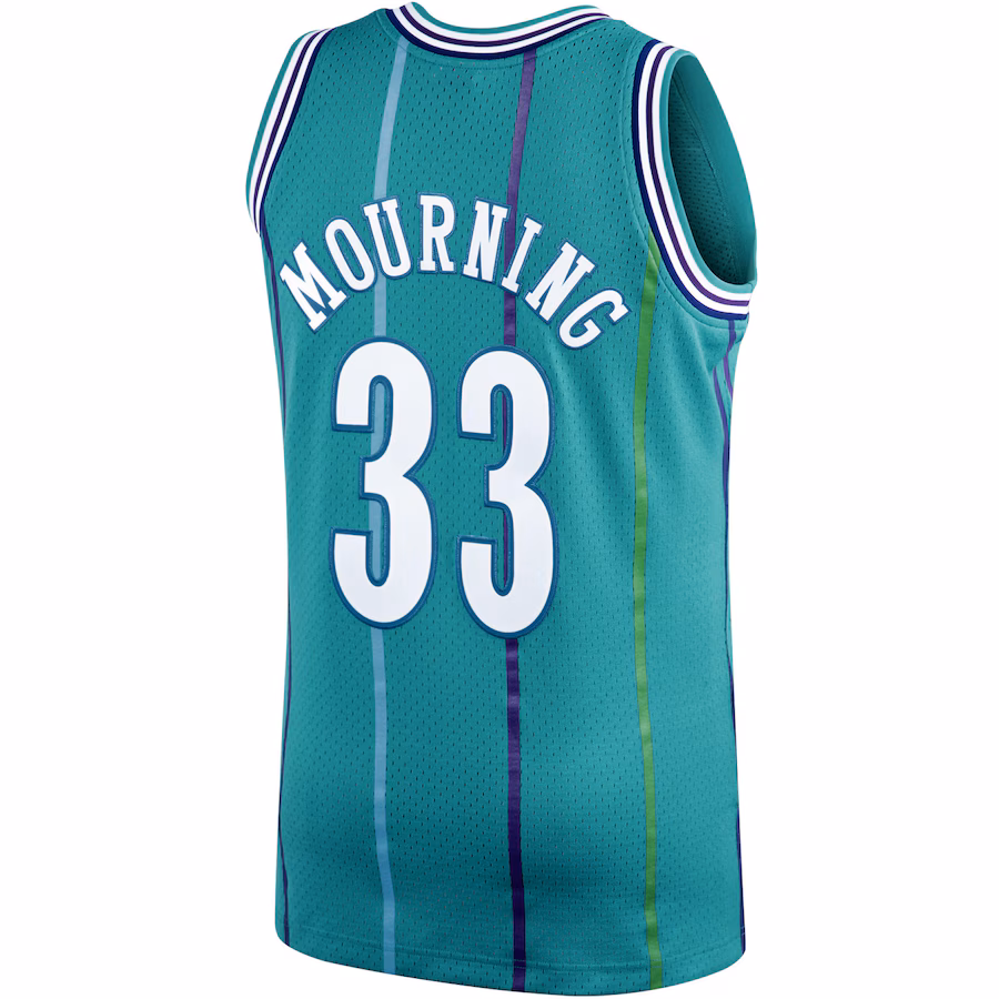 Alonzo Mourning Charlotte Hornets Mitchell & Ness 1992/93 Hardwood Classics Jersey