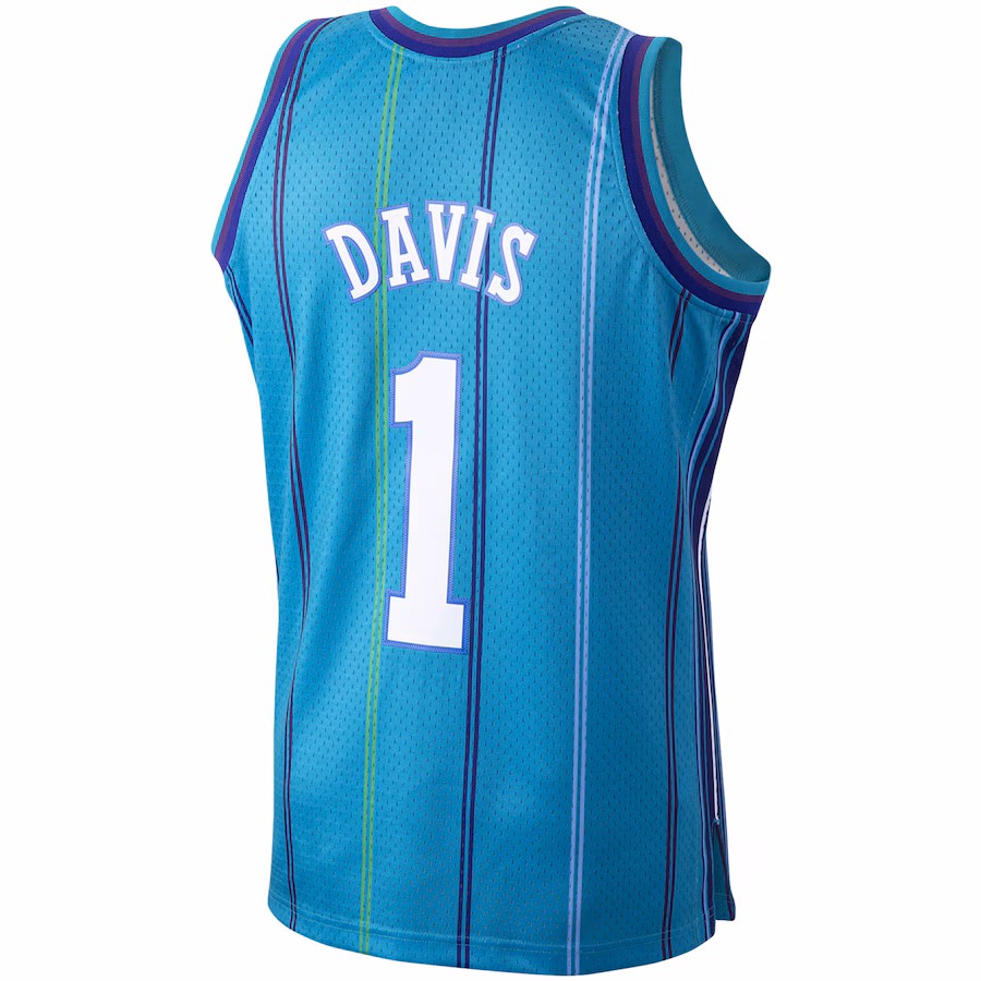 Baron Davis Charlotte Hornets Mitchell & Ness 1999/00 Hardwood Classics Swingman Jersey