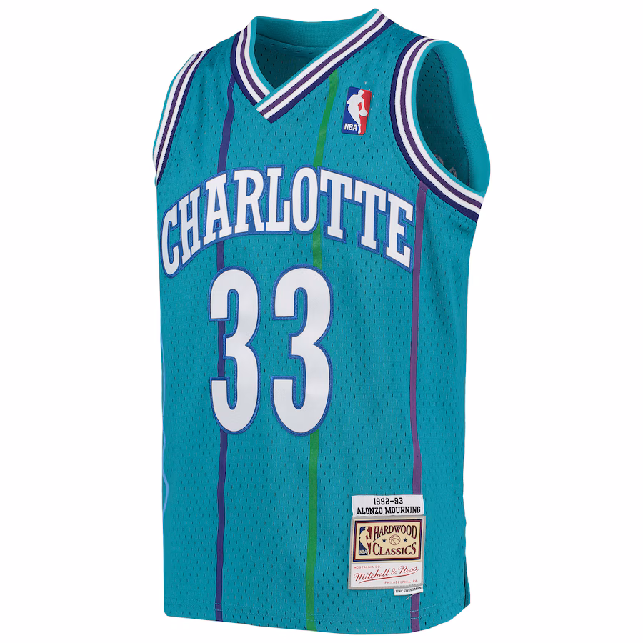 Mitchell & Ness Alonzo Mourning Hornets Retro Trikot 1992/93 Hardwood Classics