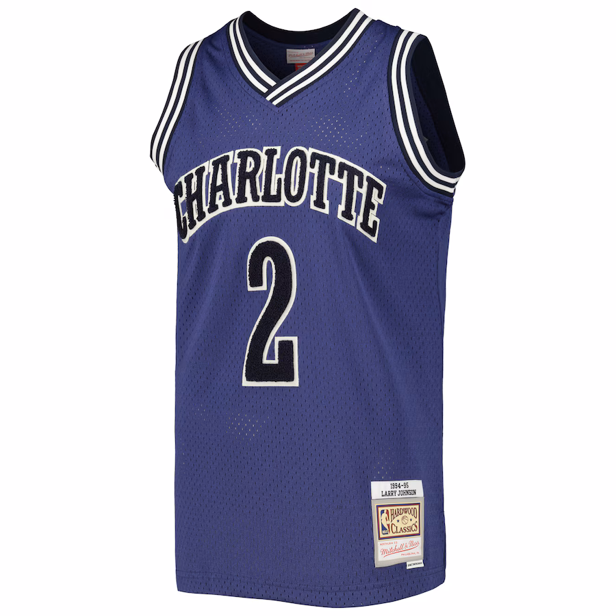 Mitchell & Ness Larry Johnson Hornets Retro Trikot 1994/95 - Hardwood Classics
