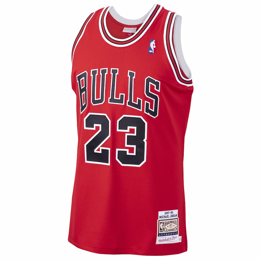 Michael Jordan Maillot des Hardwood Classics 1997/98 des Chicago Bulls Mitchell & Ness - Ecarlate