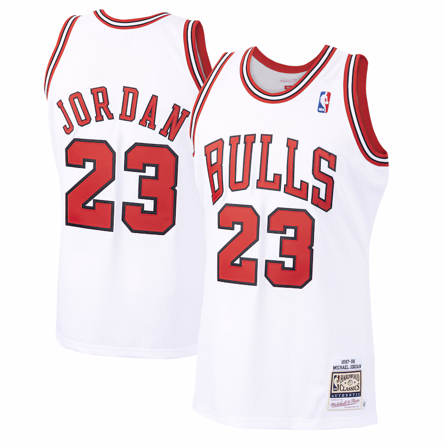 Michael Jordan Chicago Bulls Mitchell & Ness 1997/98 Hardwood Classics Jersey - White