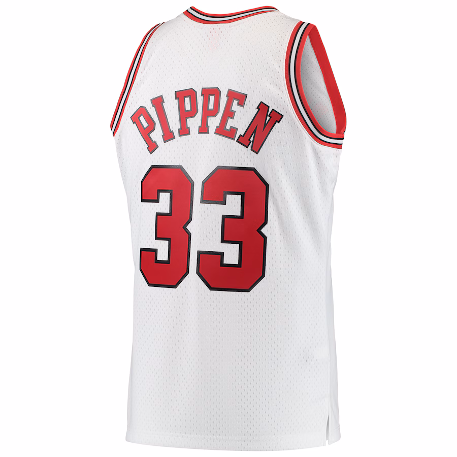 Scottie Pippen Camiseta Swingman de los Hardwood Classics de los Chicago Bulls Mitchell & Ness - Blanco
