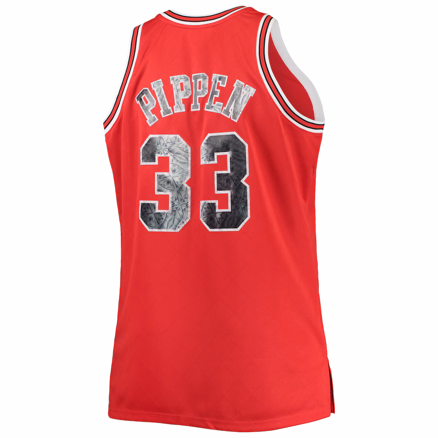 Camiseta Scottie Pippen Chicago Bulls Mitchell & Ness Big & Tall NBA 75º Aniversario Diamond Edition 1997/98