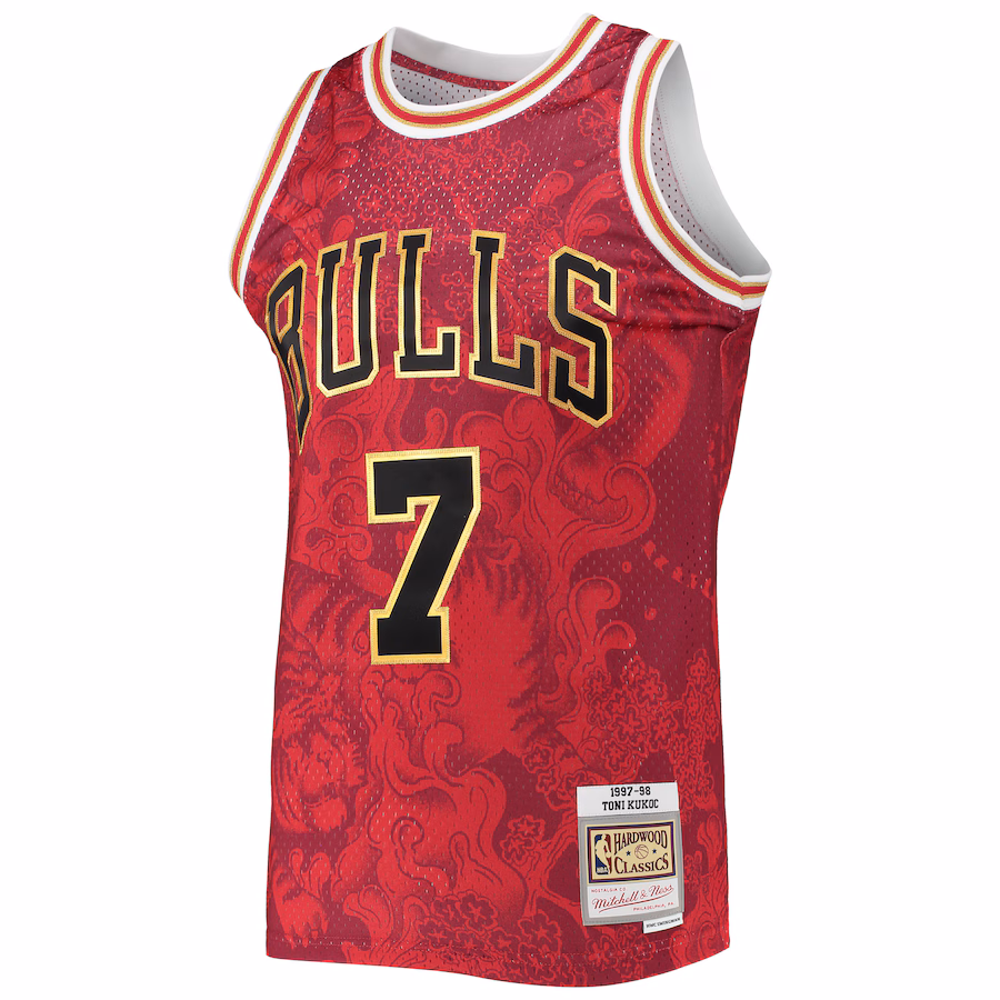 Toni Kukoc Bulls Mitchell & Ness 1997-98 Lunar New Year HWC Jersey