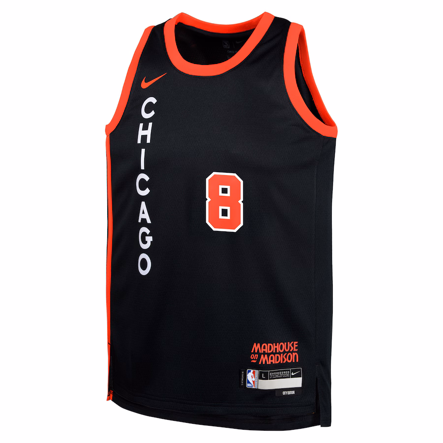Zach LaVine Chicago Bulls Youth Swingman Replica Jersey - City Edition - Black
