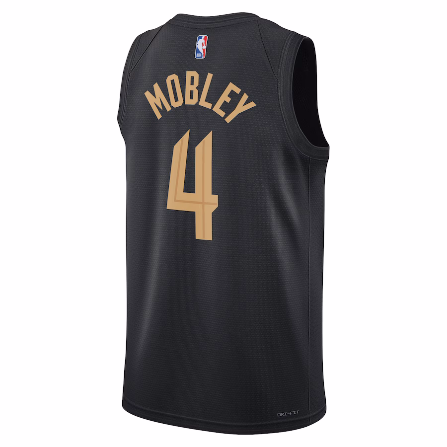 Evan Mobley Maillot Swingman Unisexe de la marque Jordan des Cleveland Cavaliers - Édition Déclaration - Noir