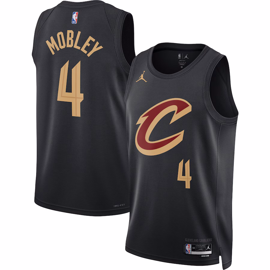 Evan Mobley Cleveland Cavaliers Jordan Brand Unisex Swingman-Jersey - Statement Edition - Schwarz