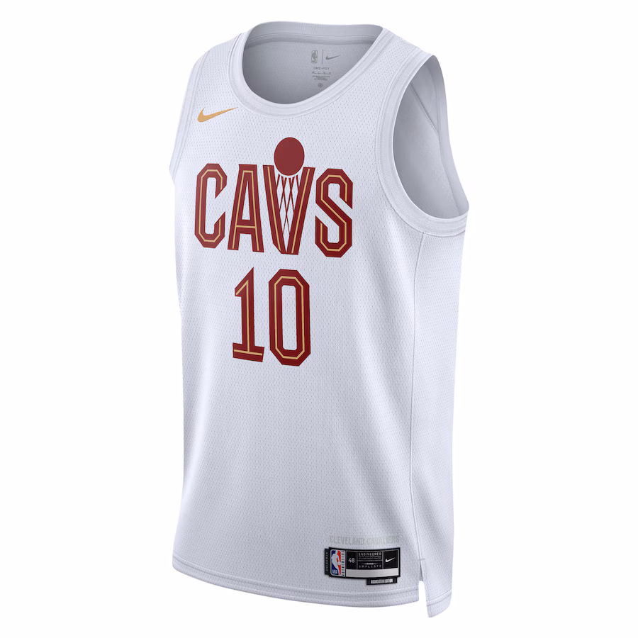 Darius Garland Maglia Swingman Unisex dei Cleveland Cavaliers - Edizione Associazione - Bianco