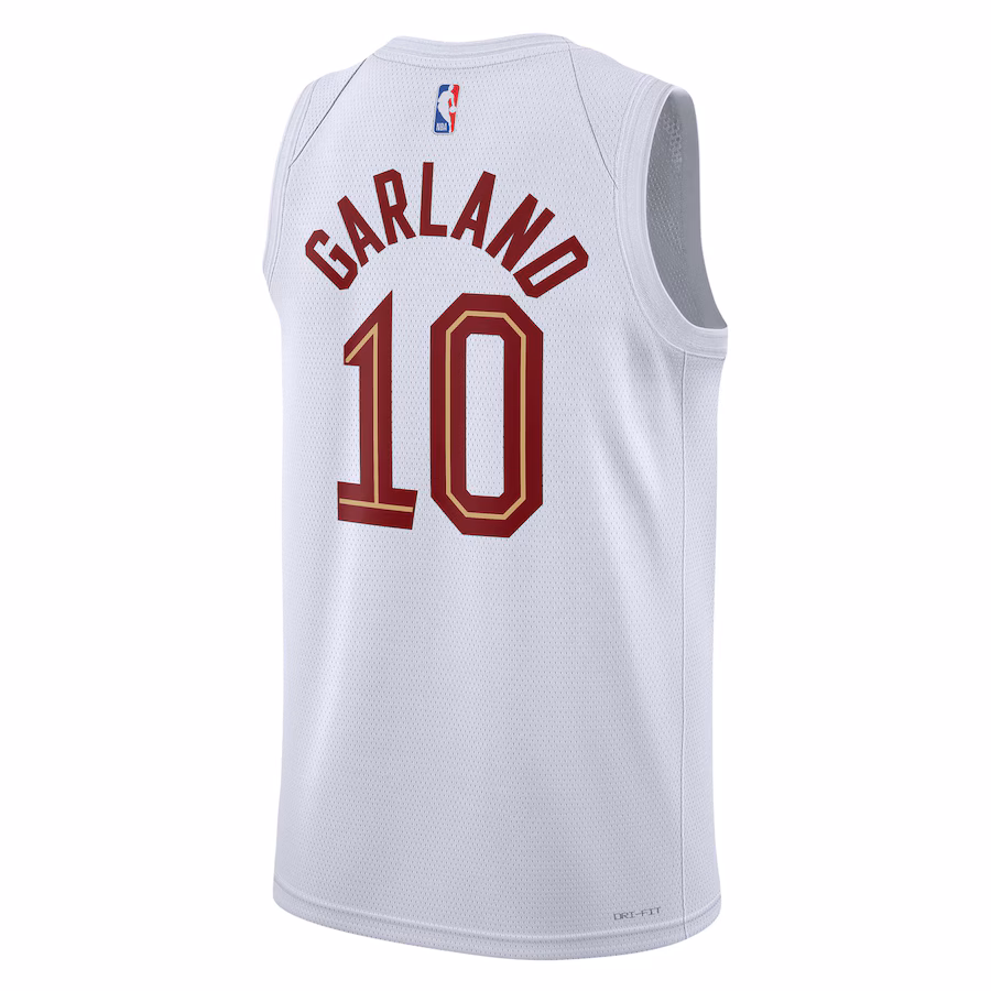 Darius Garland Maglia Swingman Unisex dei Cleveland Cavaliers - Edizione Associazione - Bianco