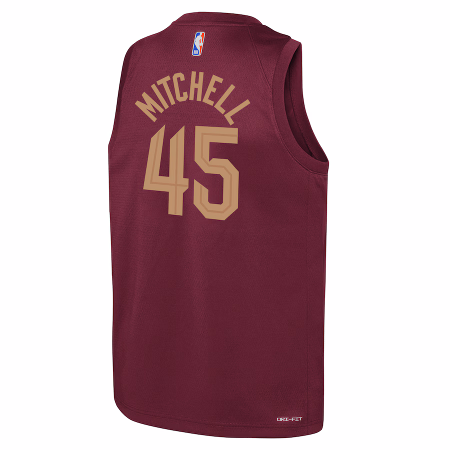 Donovan Mitchell Cleveland Cavaliers Youth Swingman Jersey - Icon Edition - Burgundy