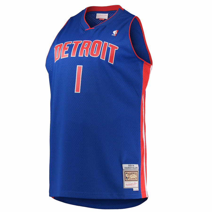 Maillot Chauncey Billups Detroit Pistons Mitchell & Ness Big & Tall 2003/04 Hardwood Classics Swingman