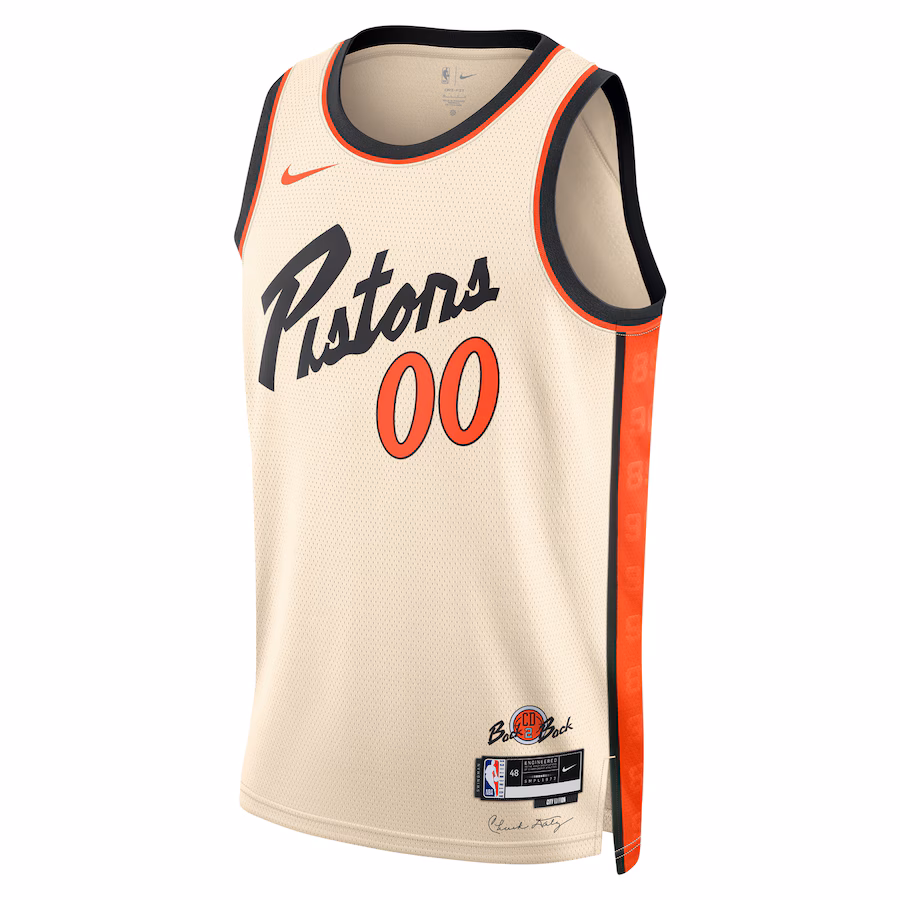 Detroit Pistons Unisex 2024/25 maßgeschneidertes Swingman Trikot - City-Edition - Weiß
