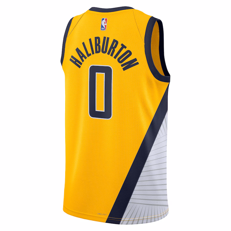 Tyrese Haliburton, Indiana Pacers Jordan Brand Unisex Swingman Jersey - Statement Edition - Gold
