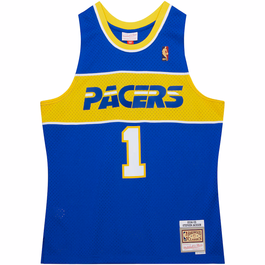 Stephen Jackson, Indiana Pacers Mitchell & Ness 2004/05 Classic Edition Fan Jersey - Royal Blue
