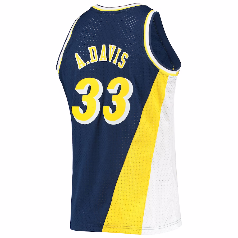 Antonio Davis, Maillot Swingman Hardwood Classics 1996/97 de Mitchell & Ness des Indiana Pacers - Bleu marine