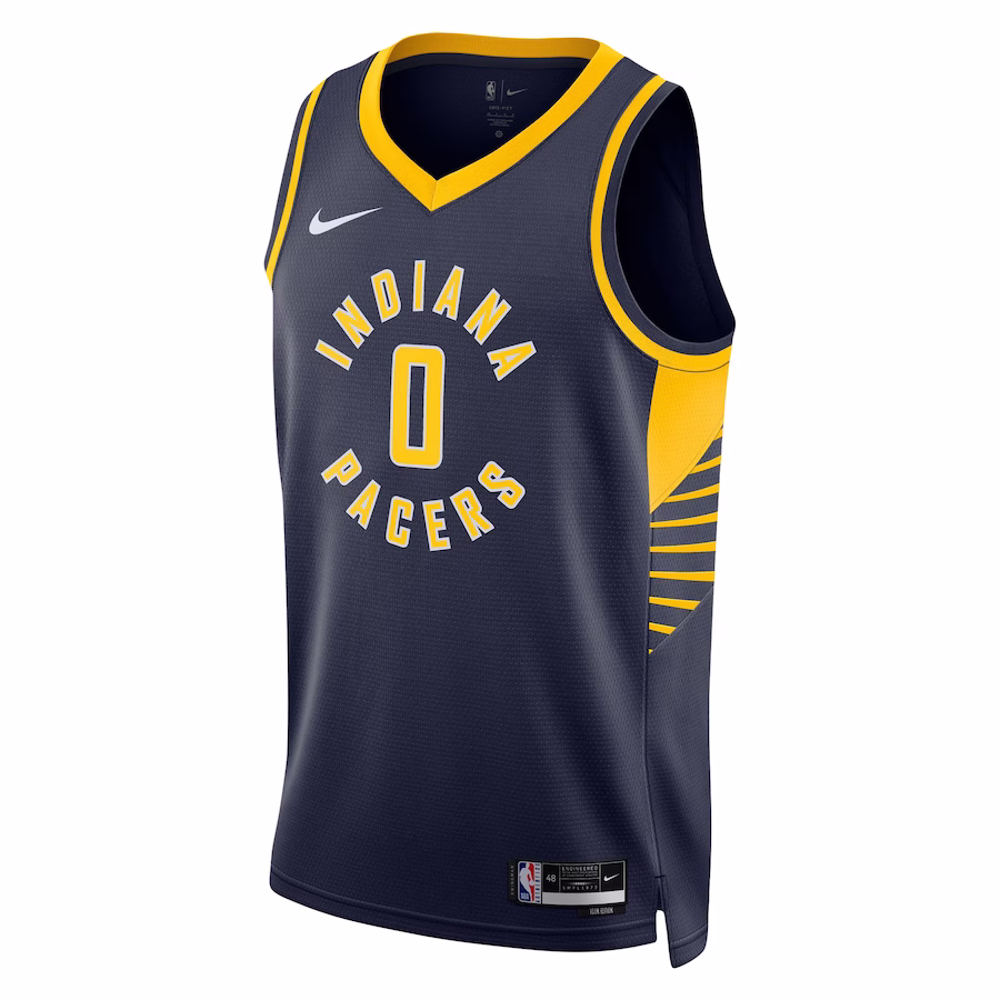 Tyrese Haliburton, Maglia Swingman unisex degli Indiana Pacers - Edizione Icona - Blu marinaio