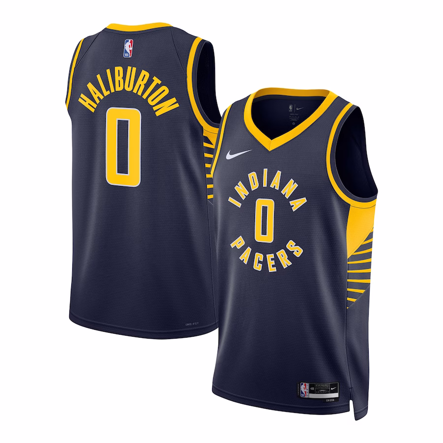 Tyrese Haliburton, Indiana Pacers Unisex Swingman Jersey - Icon Edition - Navy Blue