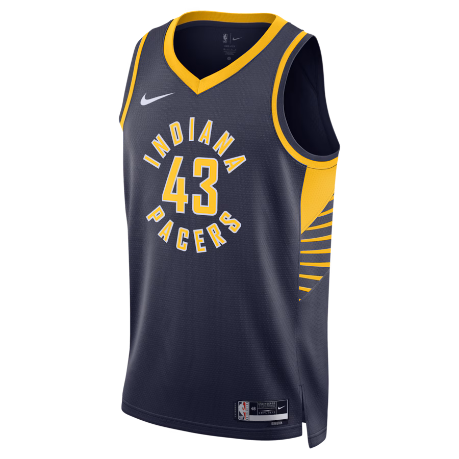 Pascal Siakam, Maglia Swingman unisex degli Indiana Pacers - Edizione Icona - Blu marinaio