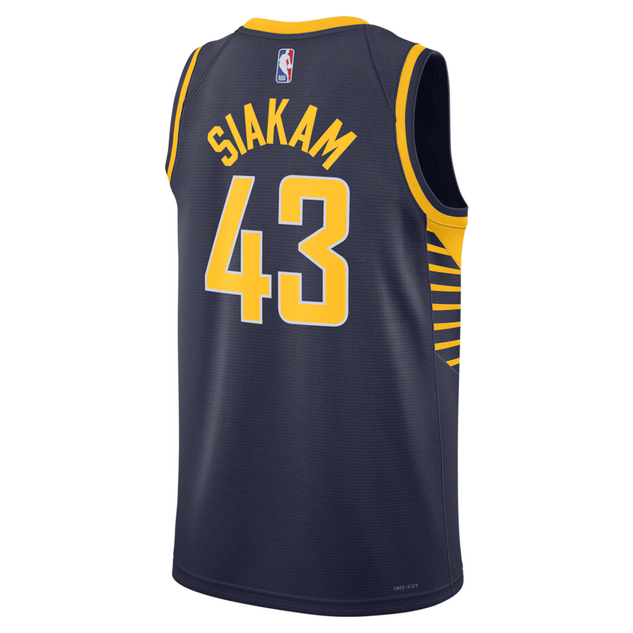 Pascal Siakam, Maglia Swingman unisex degli Indiana Pacers - Edizione Icona - Blu marinaio