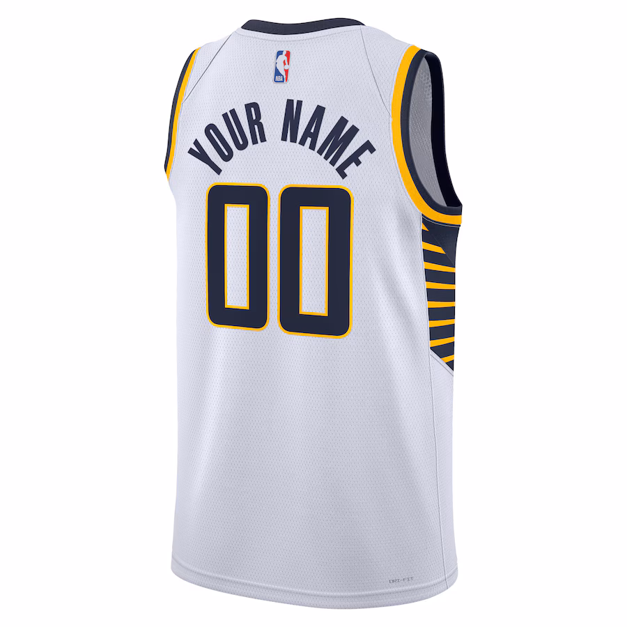 Indiana Pacers Unisex Swingman Custom Jersey - Association Edition - White