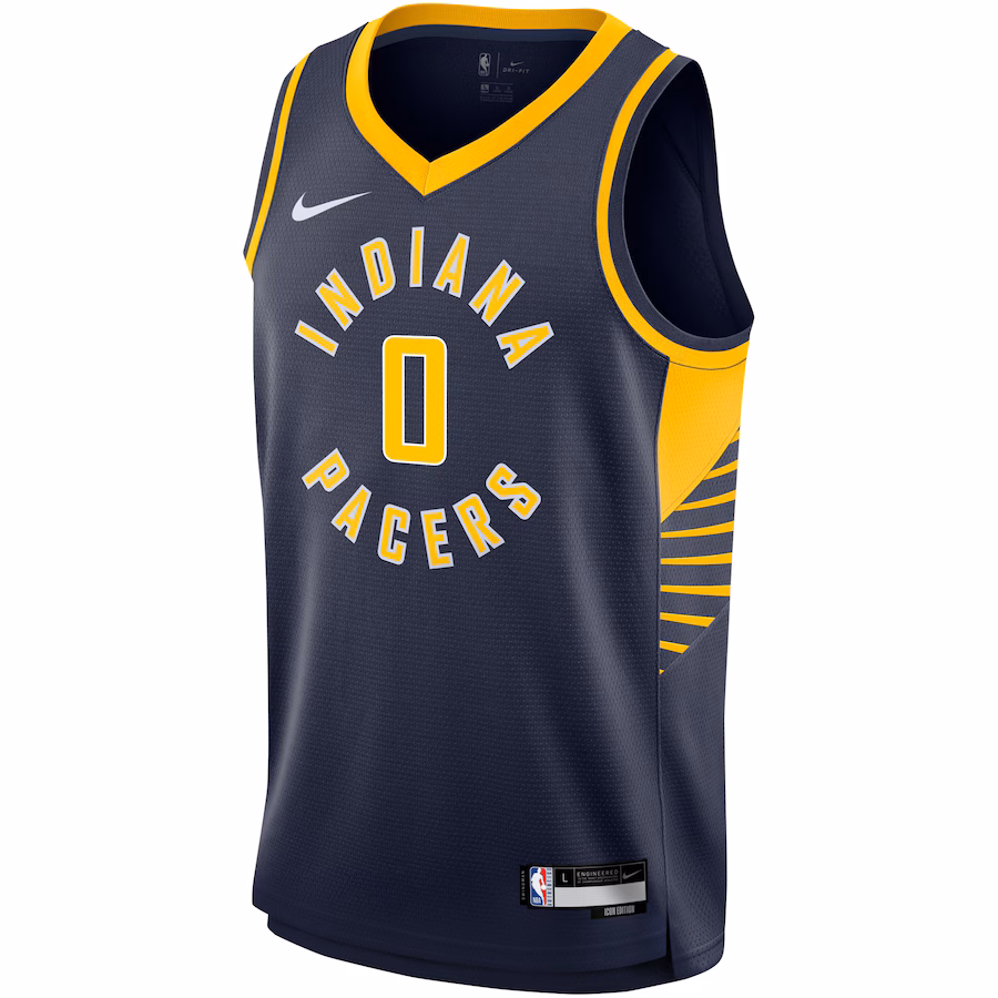 Tyrese Haliburton, Maglia Swingman per i giovani degli Indiana Pacers - Edizione Icona - Blu marinaio