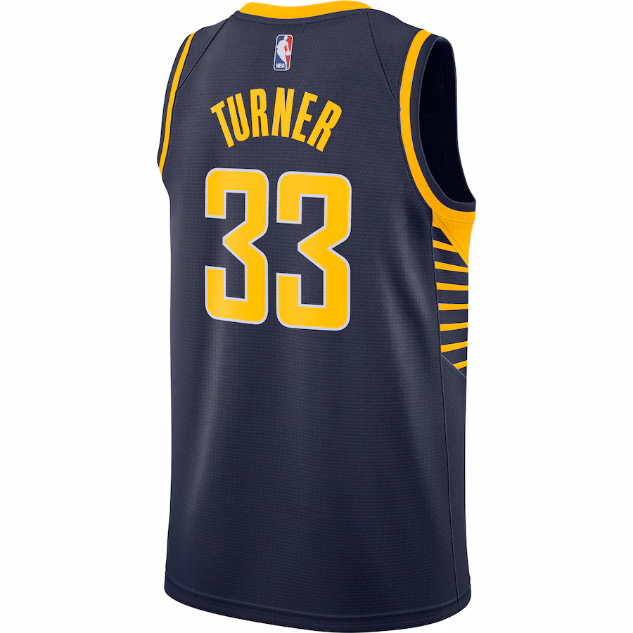Myles Turner, Maillot Swingman des Indiana Pacers - Édition Icône - Bleu marine