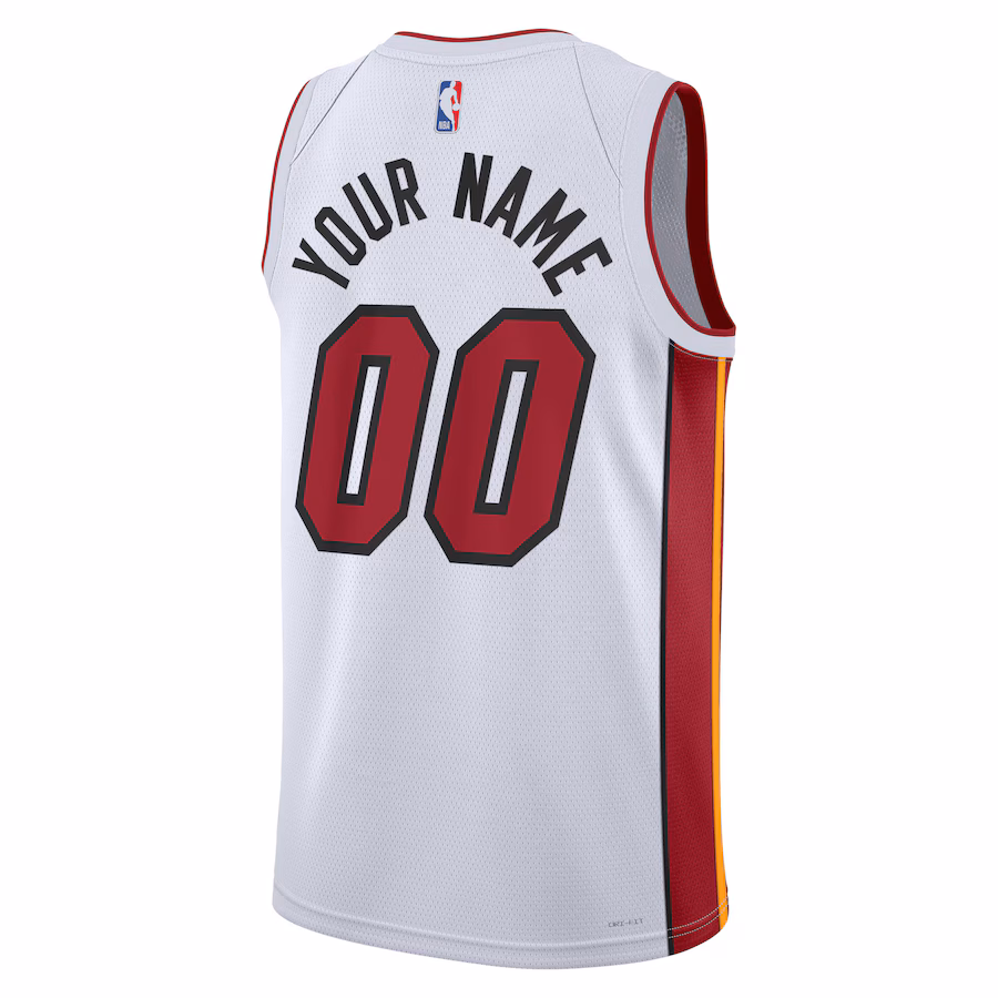 Miami Heat Camiseta Swingman personalizada uni-sexe - Edición Asociación - Blanco