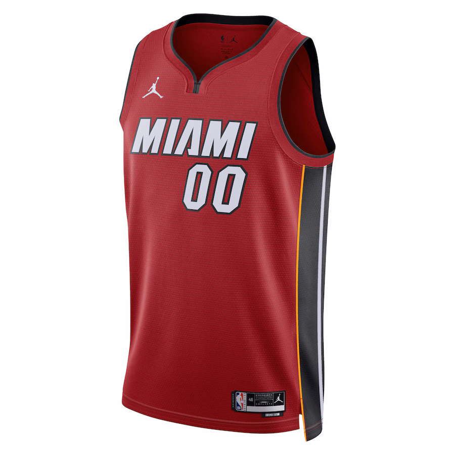 Camiseta Jordan Brand Miami Heat unisex 2022/23 Swingman personalizada