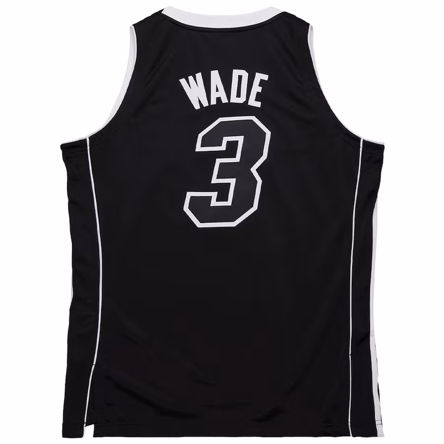 Dwyane Wade, Miami Heat Mitchell & Ness 2011/12 Hardwood Classics Authentic Jersey - Black