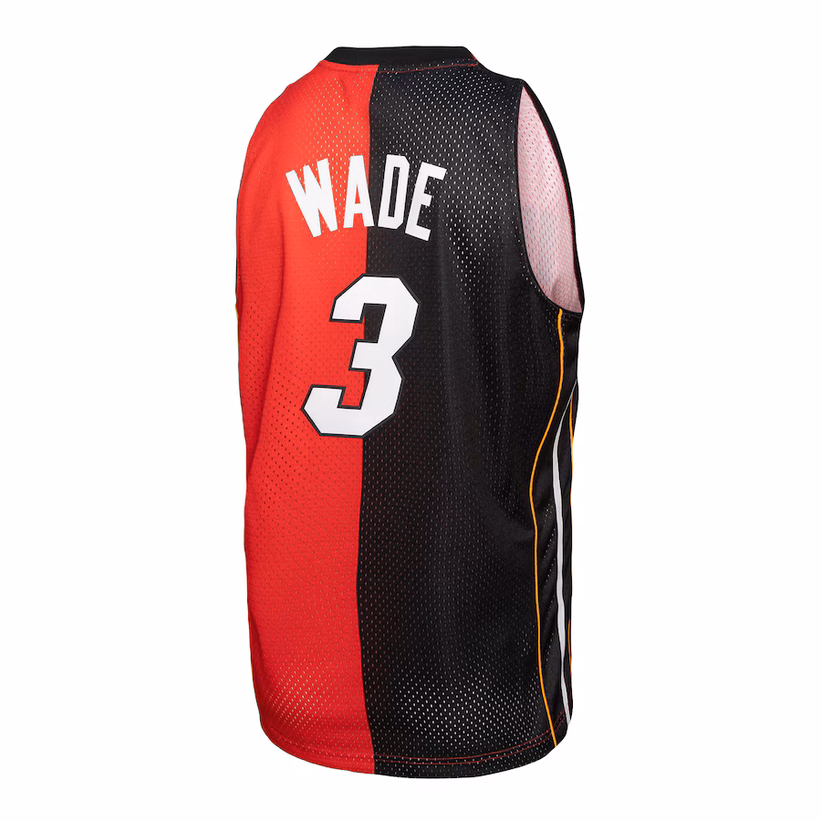 Dwyane Wade Miami Heat Mitchell & Ness Big & Tall Hardwood Classics 2005/06 Split Swingman Jersey