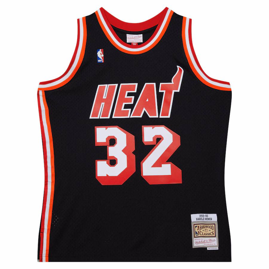 Harold Miner Miami Heat Mitchell & Ness 1992/93 Hardwood Classics Swingman Jersey