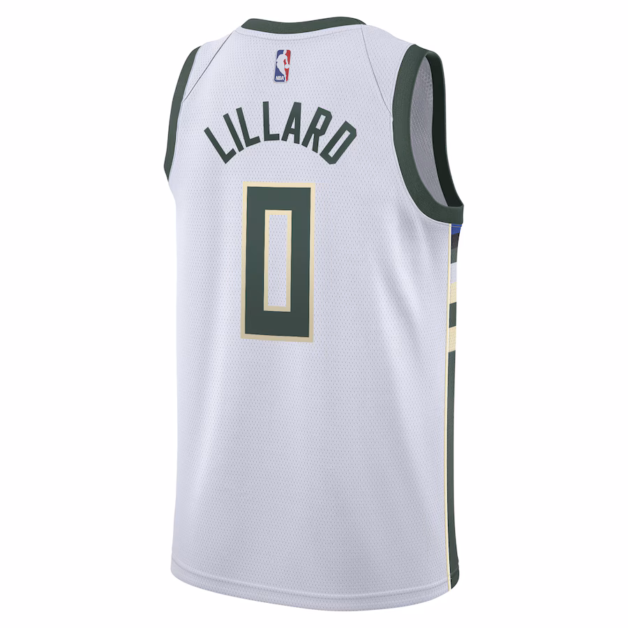 Maillot Association Swingman unisexe Milwaukee Bucks Damian Lillard