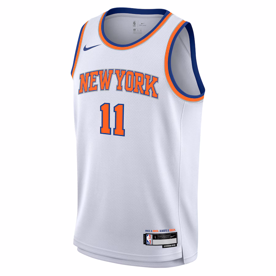 Jalen Brunson, New York Knicks Jugendliga-Swingman-Jersey - Weiß