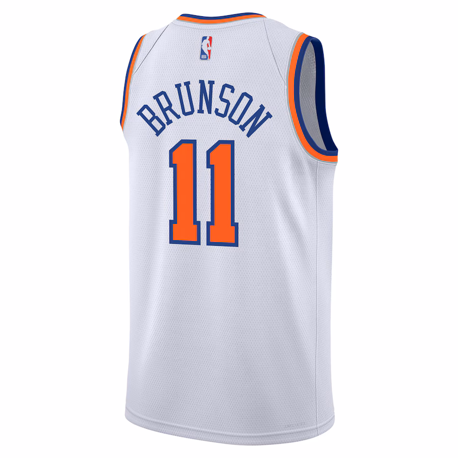 Jalen Brunson, New York Knicks Jugendliga-Swingman-Jersey - Weiß