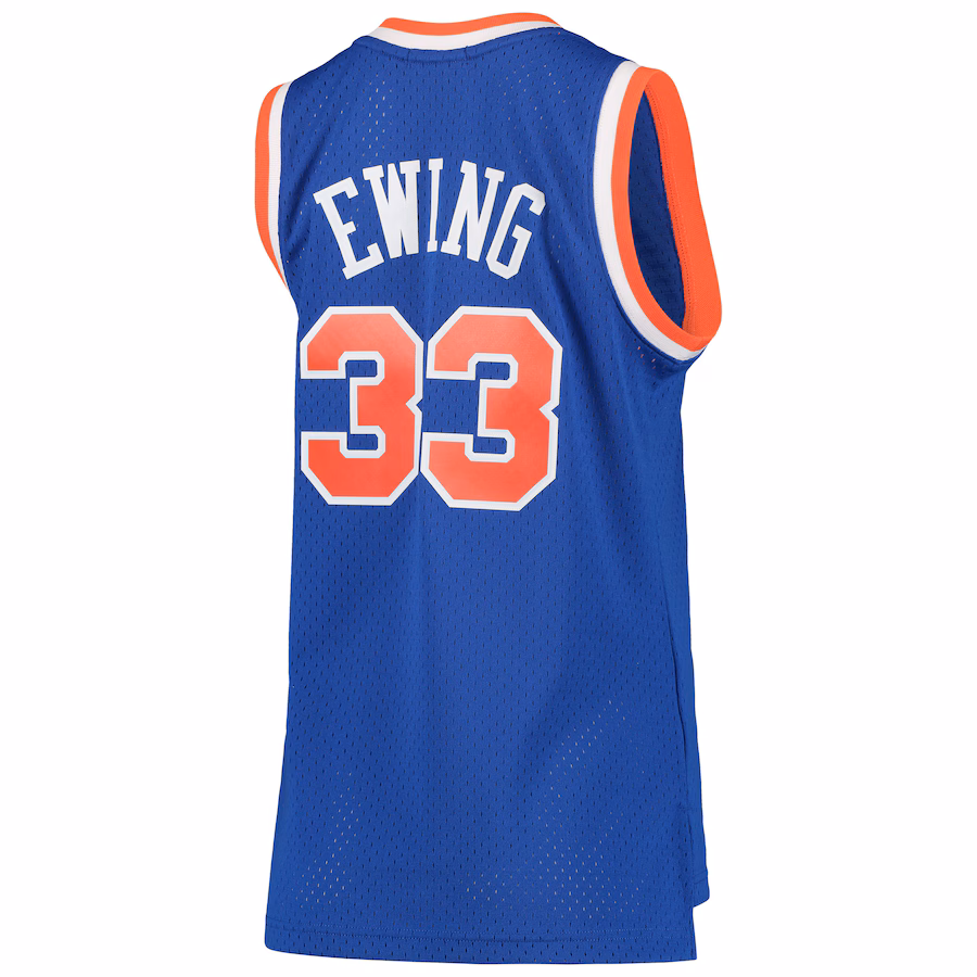 Patrick Ewing, New York Knicks Mitchell & Ness Women's 1991/92 Classic Vintage Jersey - Blue