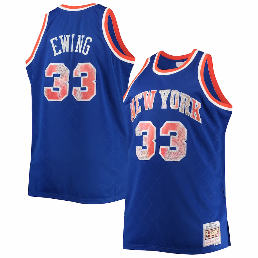 Patrick Ewing New York Knicks Mitchell & Ness 1991/92 NBA 75th Anniversary Diamond Big & Tall Jersey