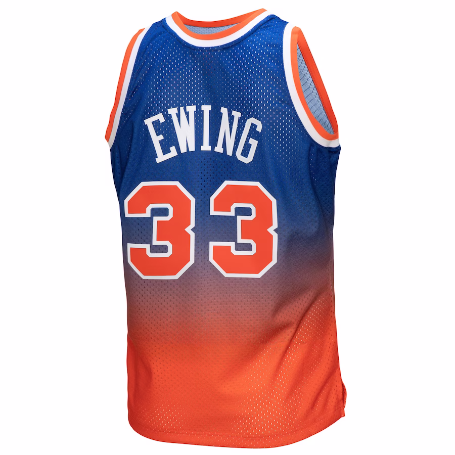 Maillot Swingman Fadeaway Hardwood Classics Mitchell & Ness New York Knicks Patrick Ewing 1991/92