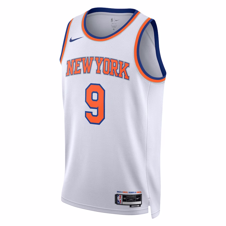 RJ Barrett, New York Knicks Nike Neutral Swingman Jersey - Association Edition, White
