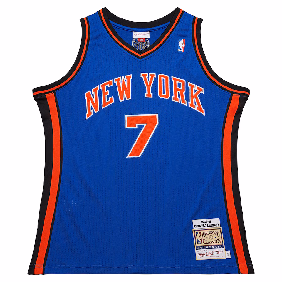 Carmelo Anthony New York Knicks Mitchell & Ness 2010/11 Hardwood Classics Jersey